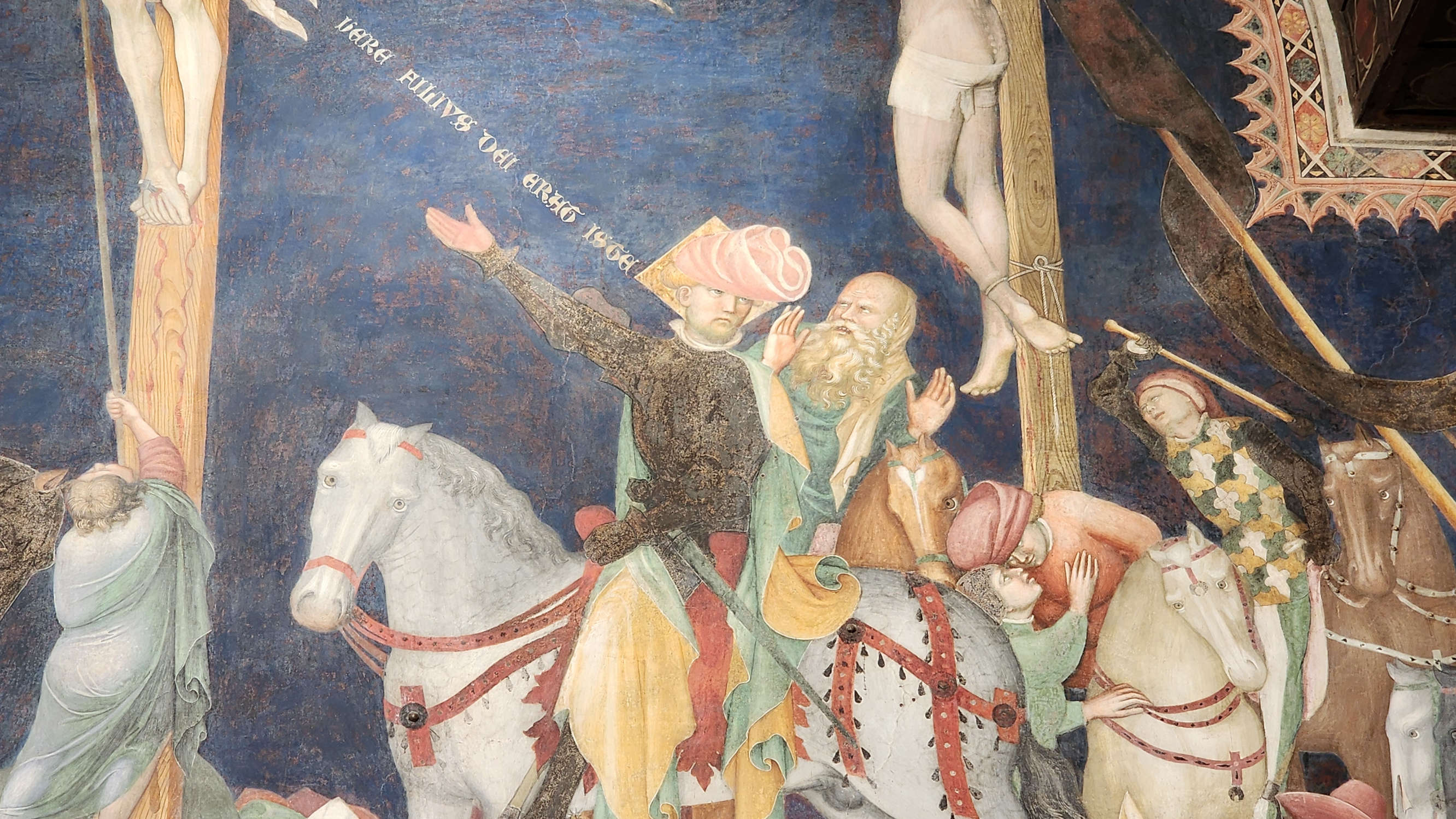 Los frescos de Lorenzo y Jacopo Salimbeni en el Oratorio de San Juan Bautista de Urbino. Foto: Federico Giannini
