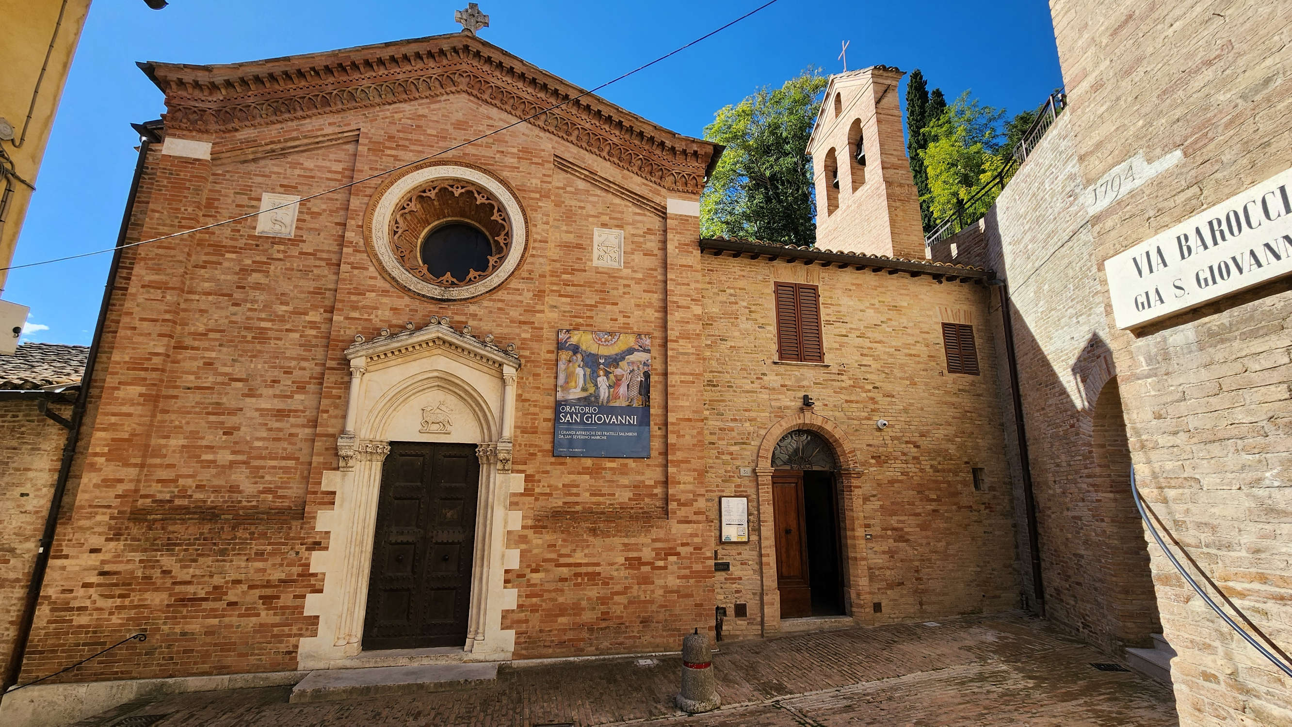Urbino, Oratorio de San Juan Bautista. Foto: Federico Giannini