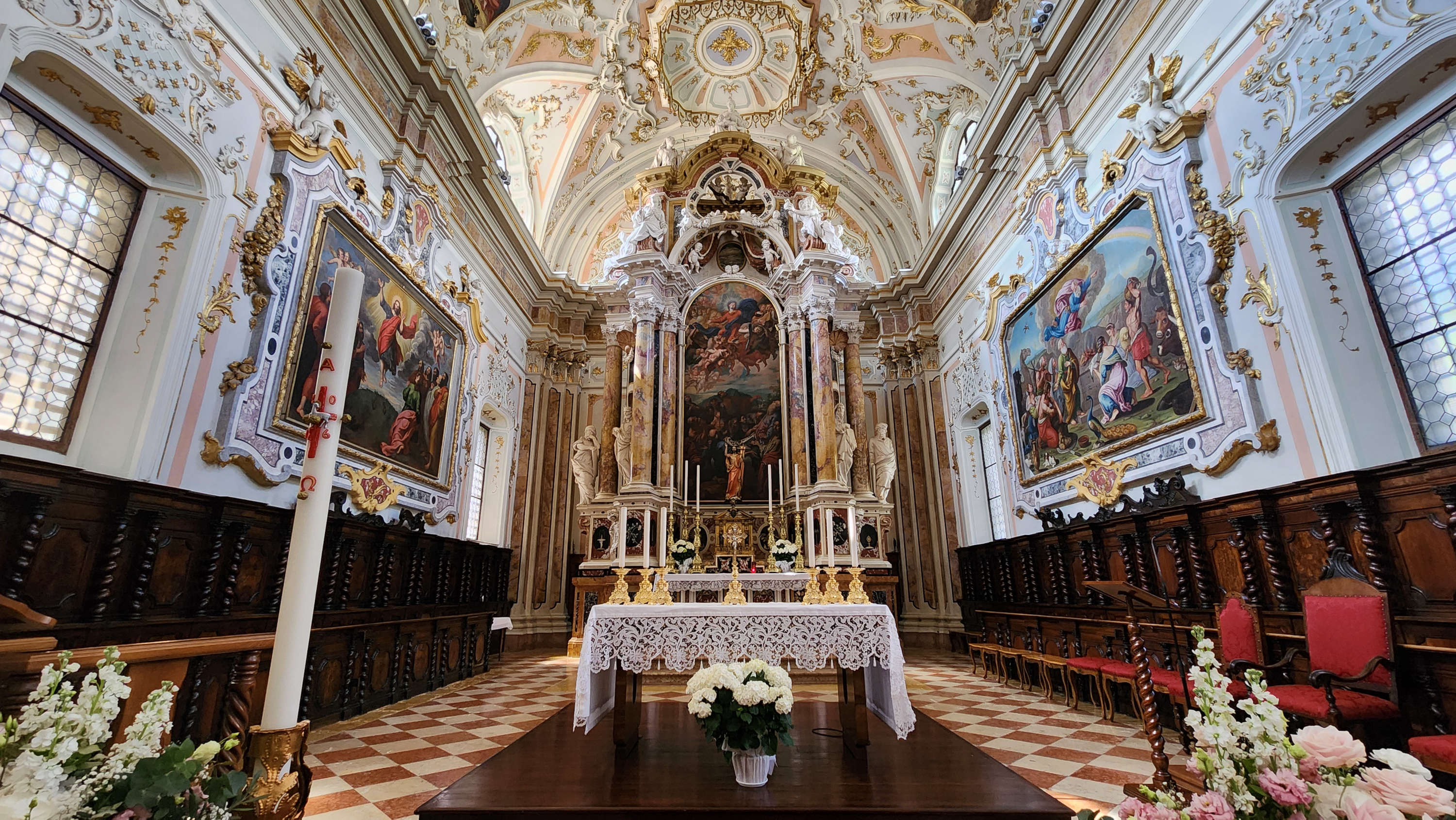 Church interior, high altar