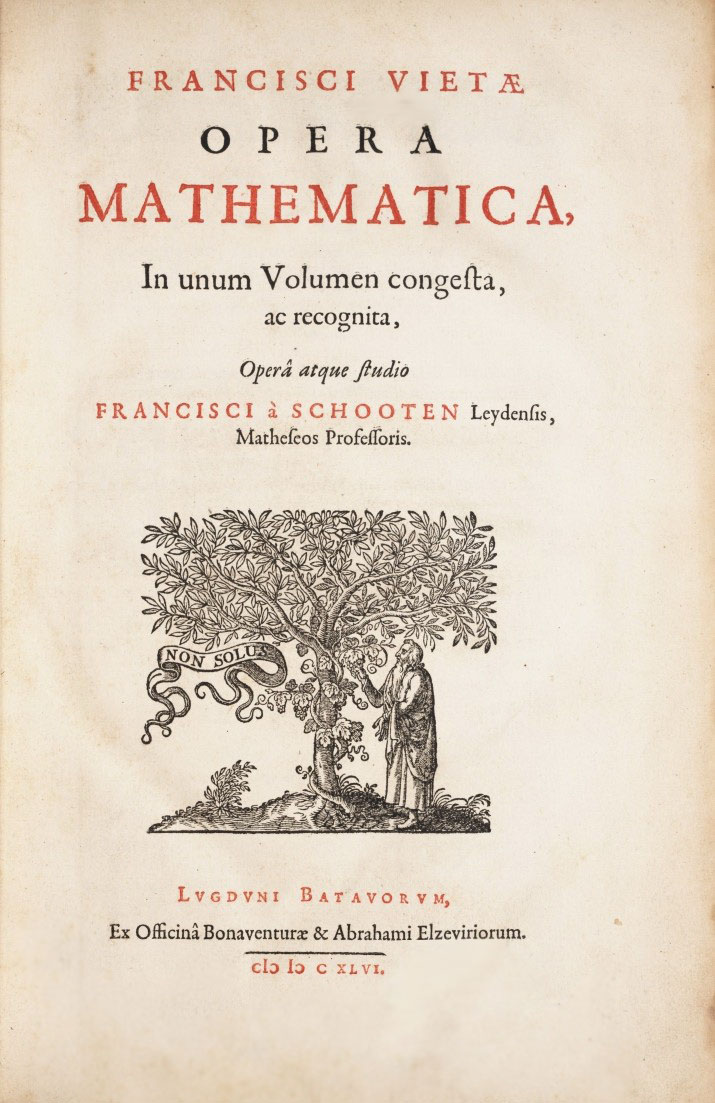 Fran&ccedil;ois Vi&egrave;te, Opera mathematica (1646)