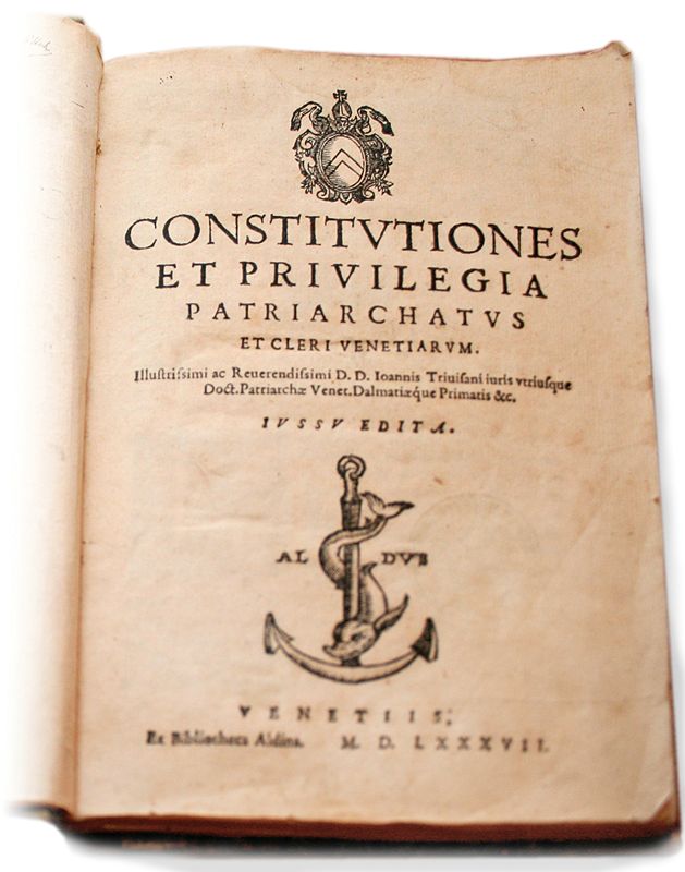 Constitutiones et privilegia Patriarchatus et Cleri Venetiarum (1587)