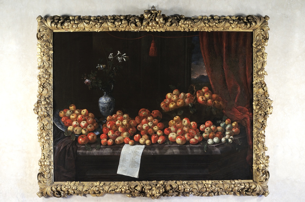 Bartolomeo Bimbi, Pommes (1696 ; huile sur toile ; Poggio a Caiano, Villa Medicea, Museo della Natura Morta)