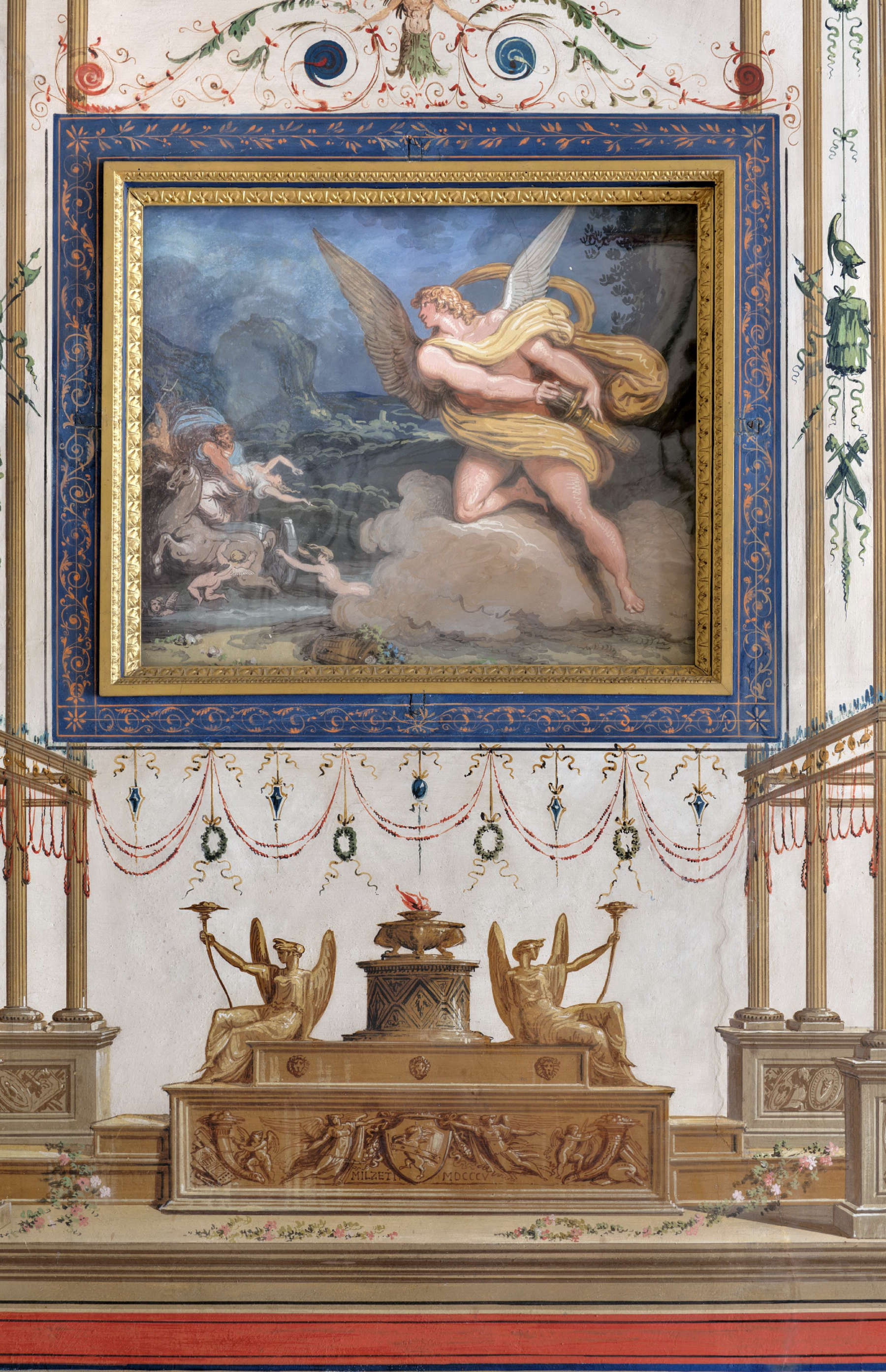 Cabinet de l'amour, dettaglio della decorazione