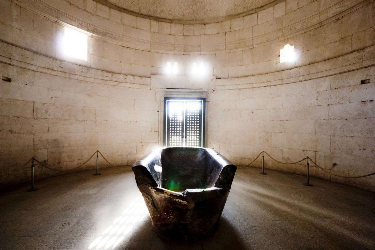 Interno del Mausoleum des Theoderich. Foto: Kulturministerium / Regionaldirektion der Nationalmuseen der Emilia-Romagna
