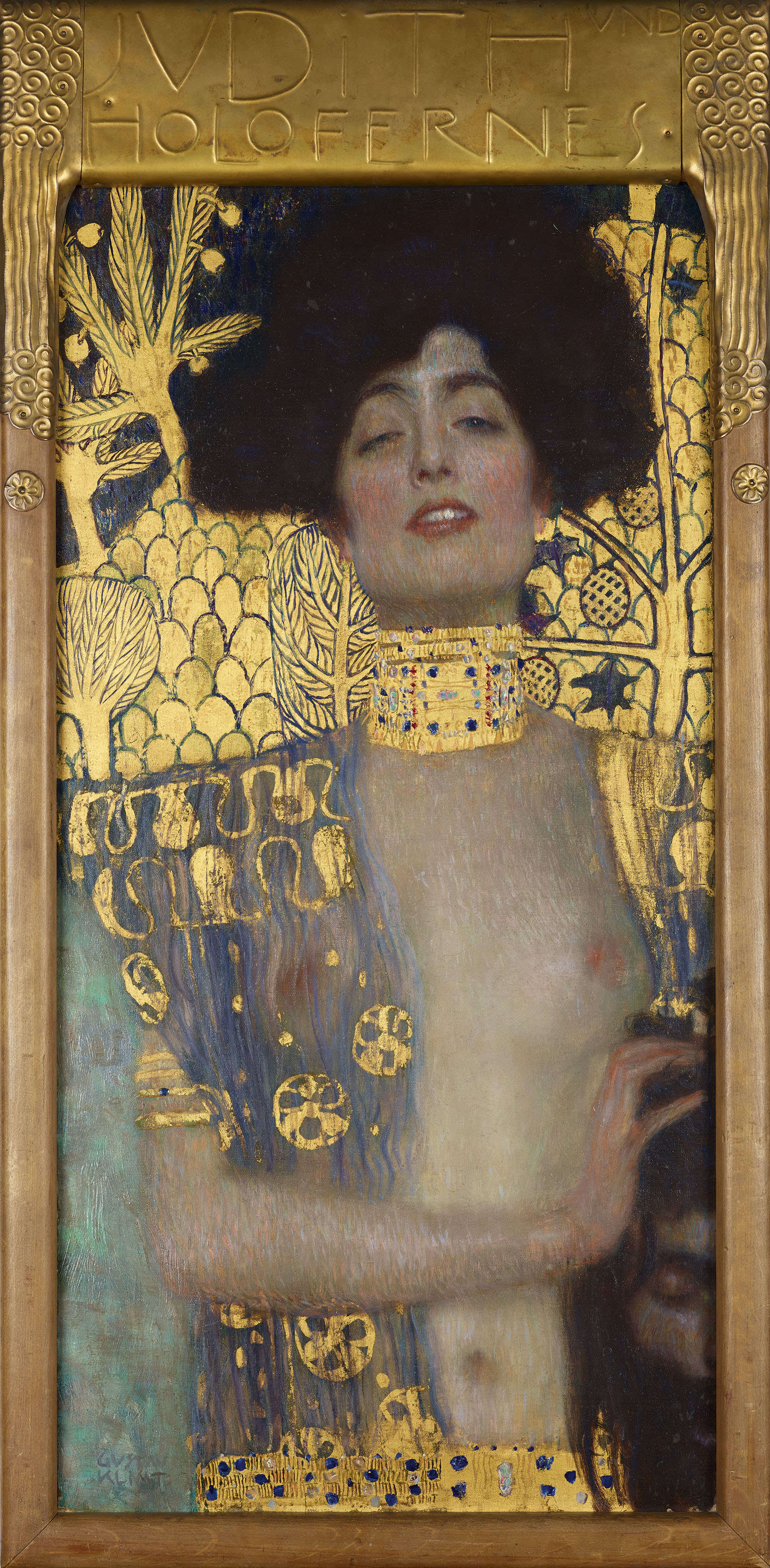 Gustav Klimt, Judith I (1901; oil and gold on canvas, 84 x 42 cm; Vienna, Belvedere Gallery)