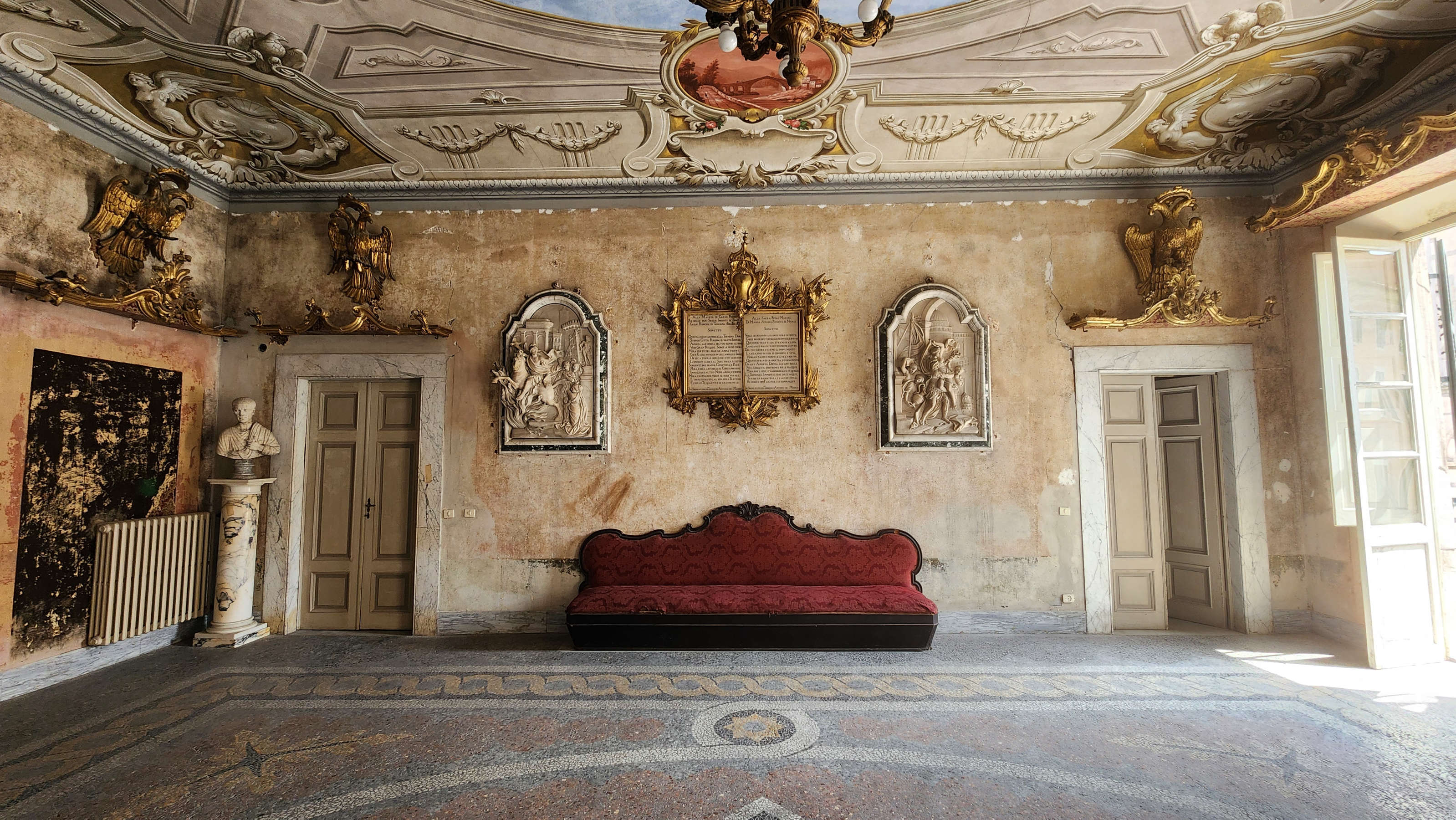 Empfangssaal, Palazzo Staffetti Del Medico Sarteschi. Foto: Federico Giannini