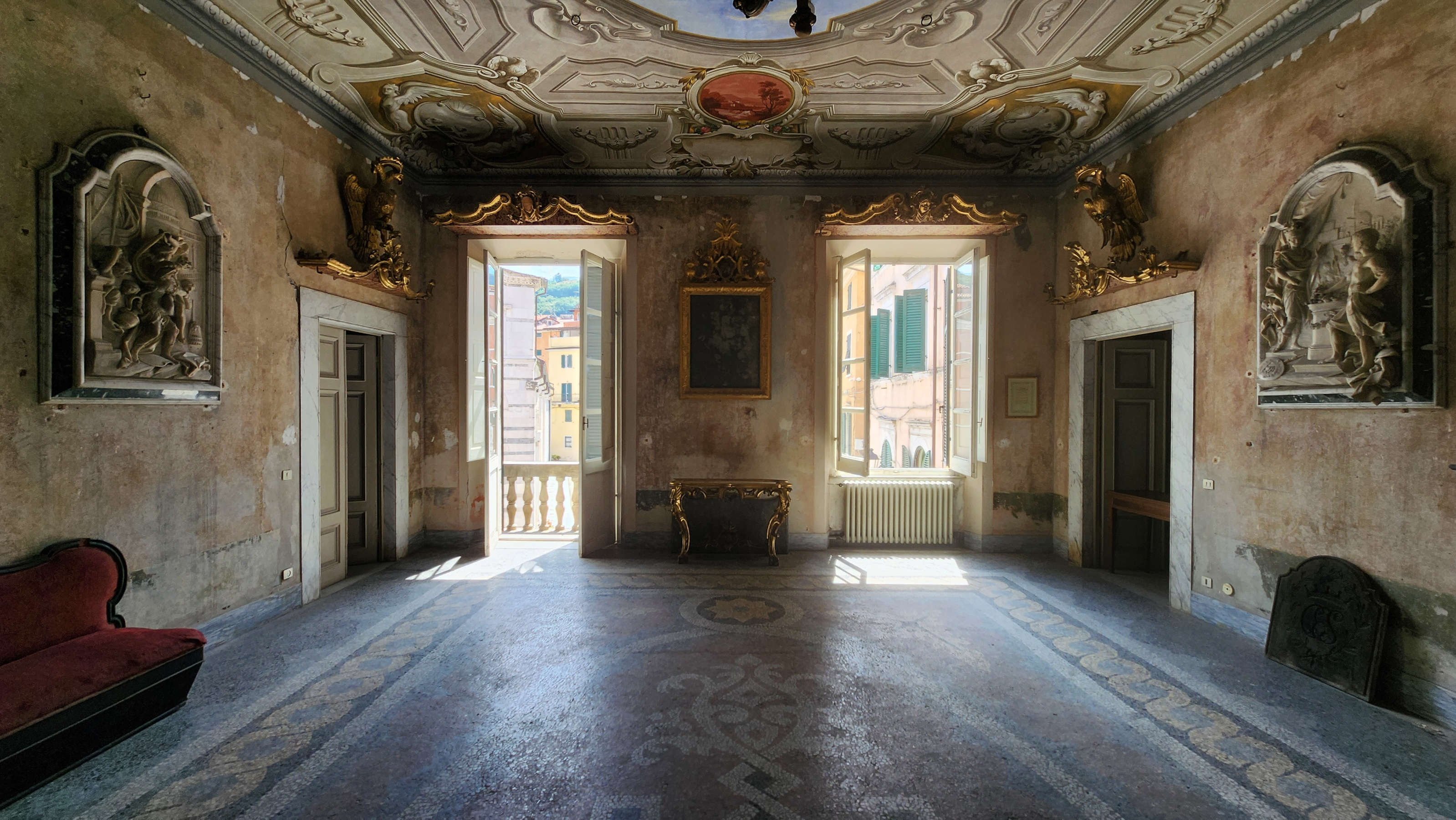 Empfangssaal, Palazzo Staffetti Del Medico Sarteschi. Foto: Federico Giannini