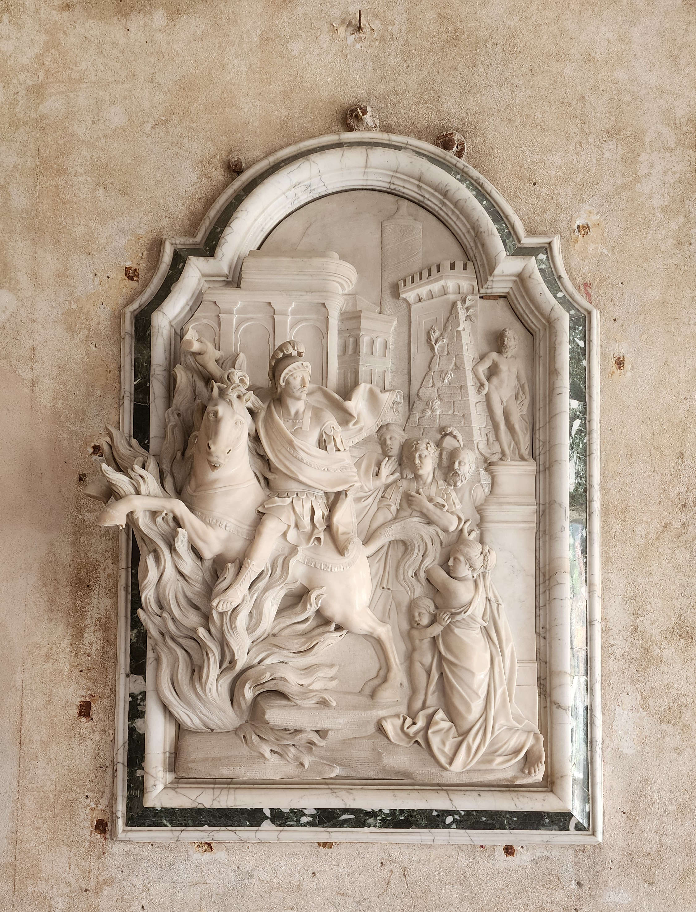 Giovanni Antonio Cybei, Marco Curzio (1750er Jahre; Carrara, Palazzo Staffetti Del Medico Sarteschi)