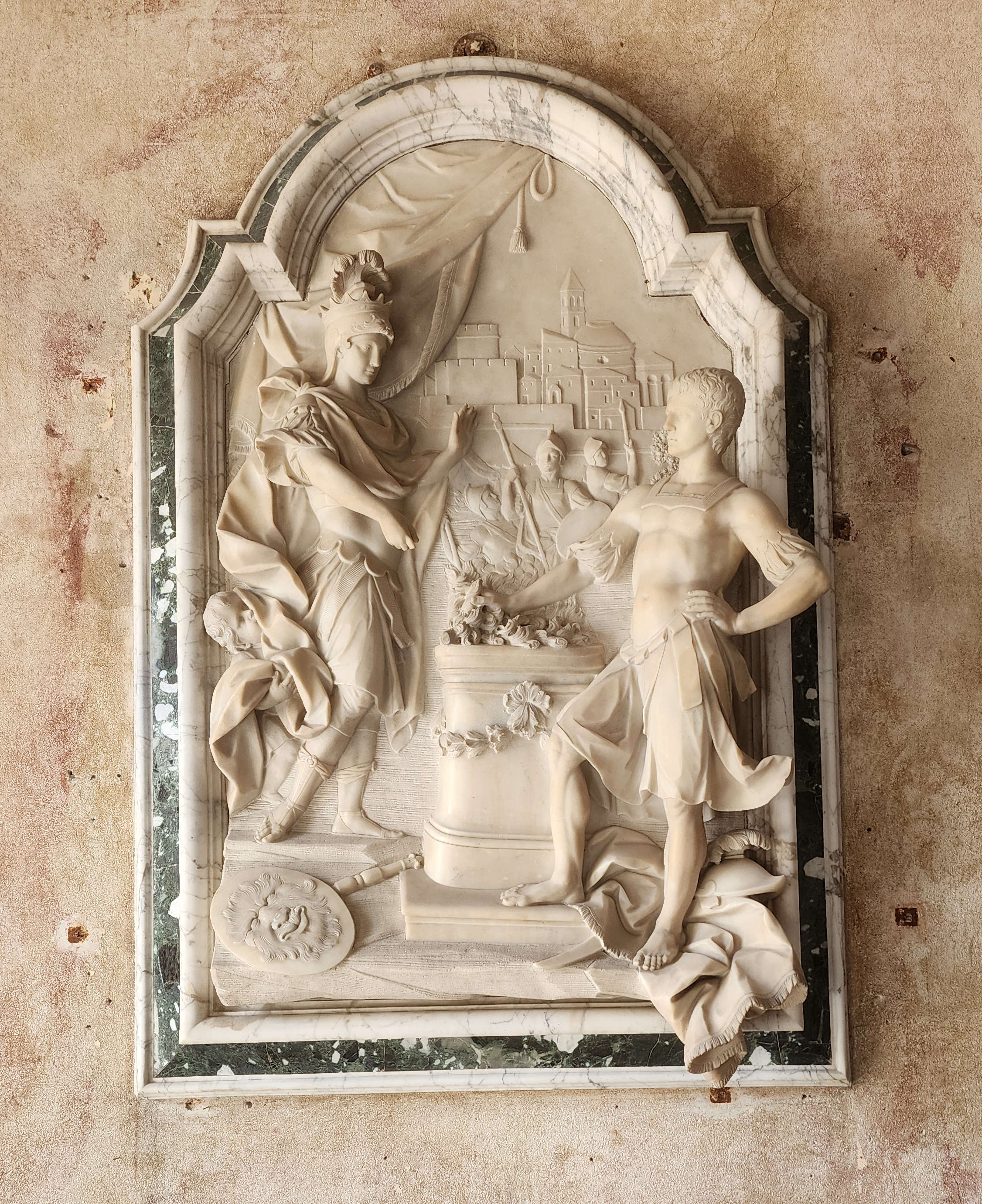 Giovanni Antonio Cybei, Muzio Scevola (1750er Jahre; Carrara, Palazzo Staffetti Del Medico Sarteschi)