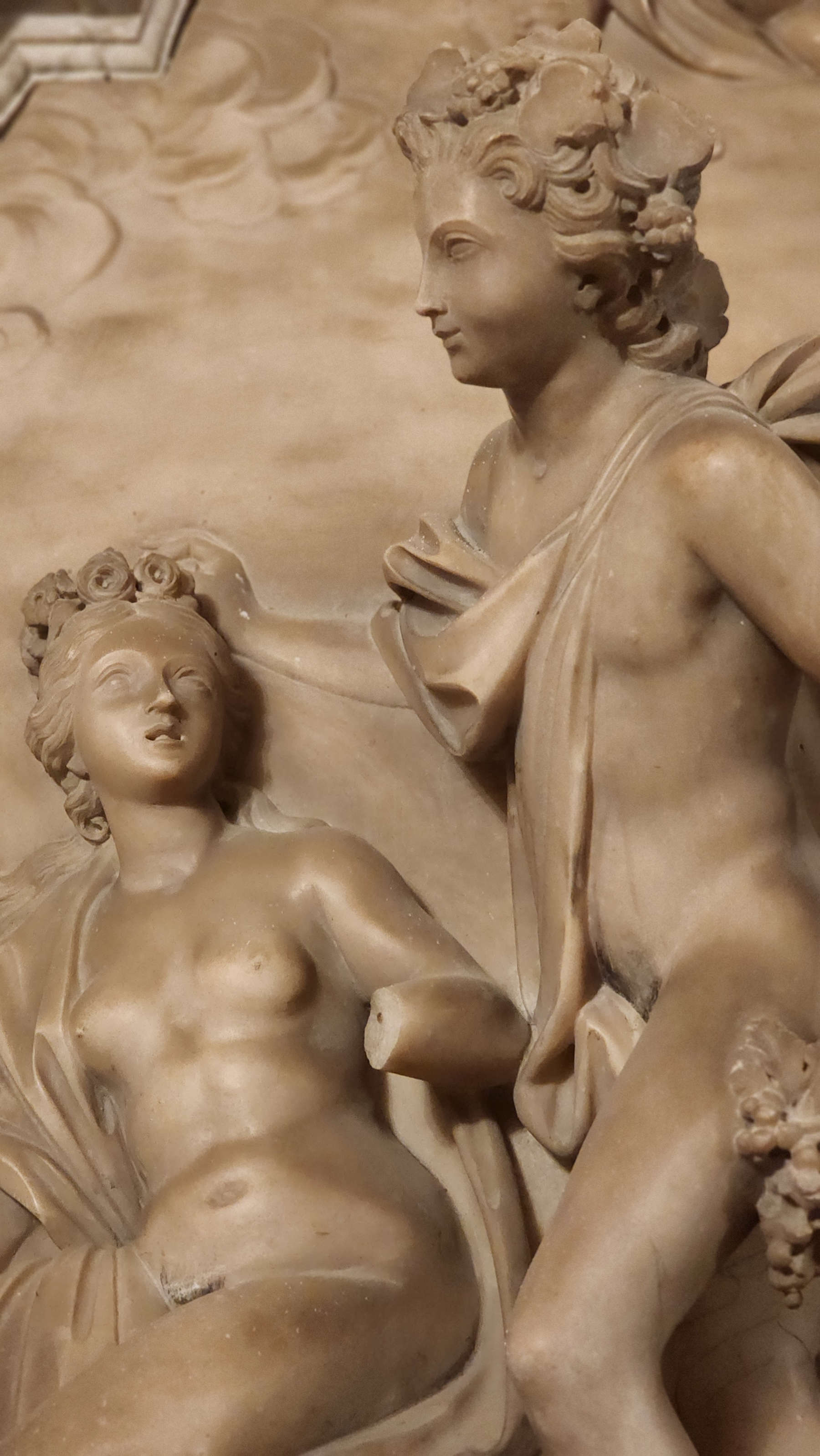 Giovanni Antonio Cybei und Werkstatt, Bacchus und Ariadne, dettaglio
