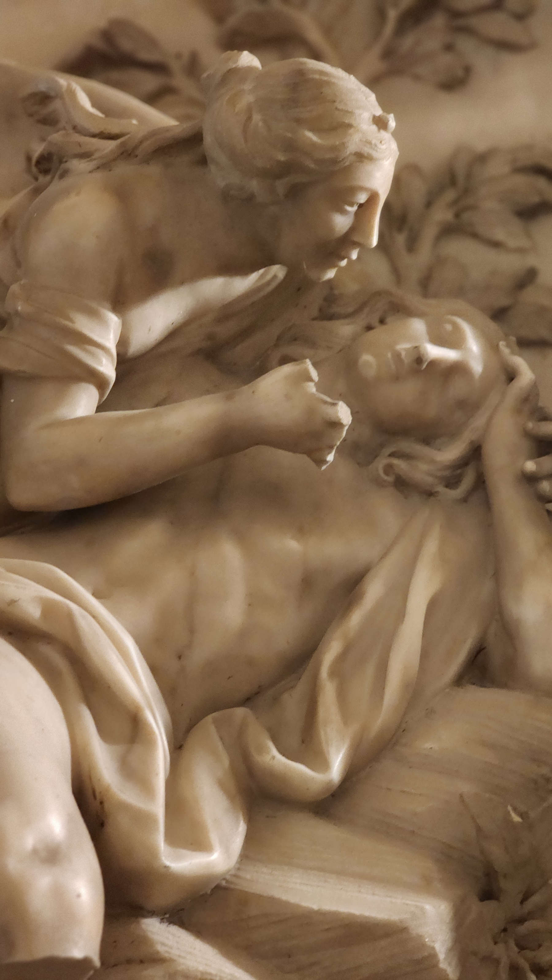 Giovanni Antonio Cybei und Werkstatt, Diana und Endymion, dettaglio