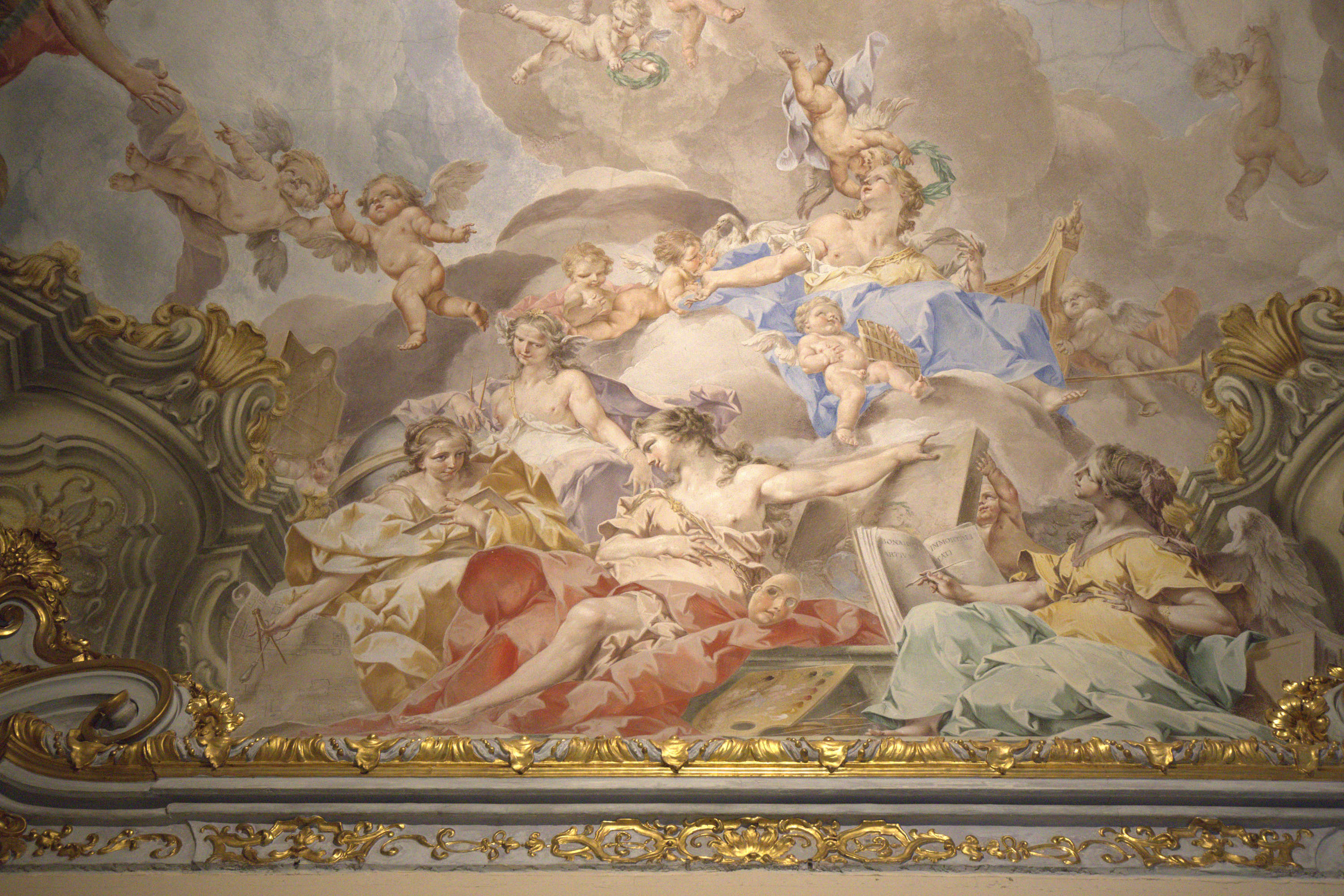Sebastiano Galeotti, *Triumph of the Noble Arts*, detail