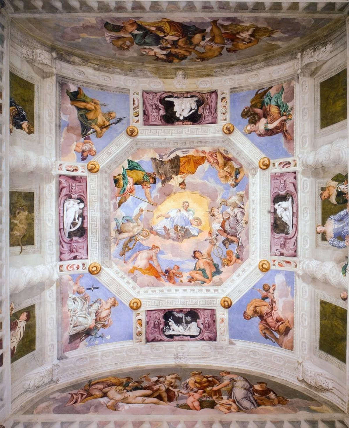 Der Olymp-Saal der Villa Barbaro in Maser