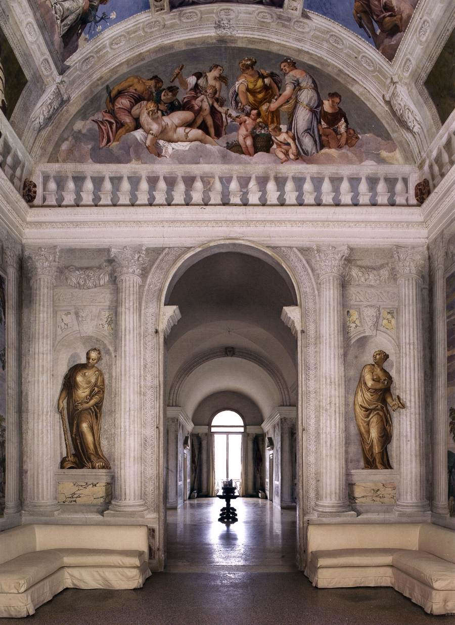 Der Olymp-Saal der Villa Barbaro in Maser