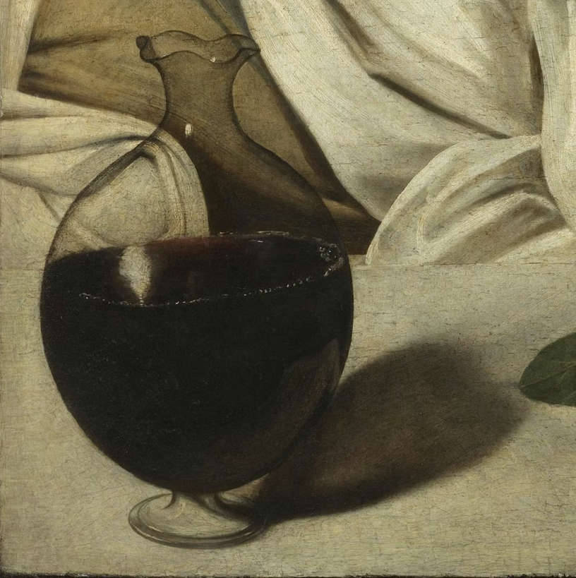 The pitcher of wine