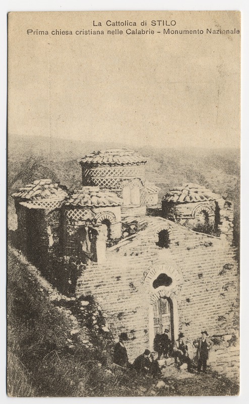 The Church of Stilo in a photo from the early 20th century