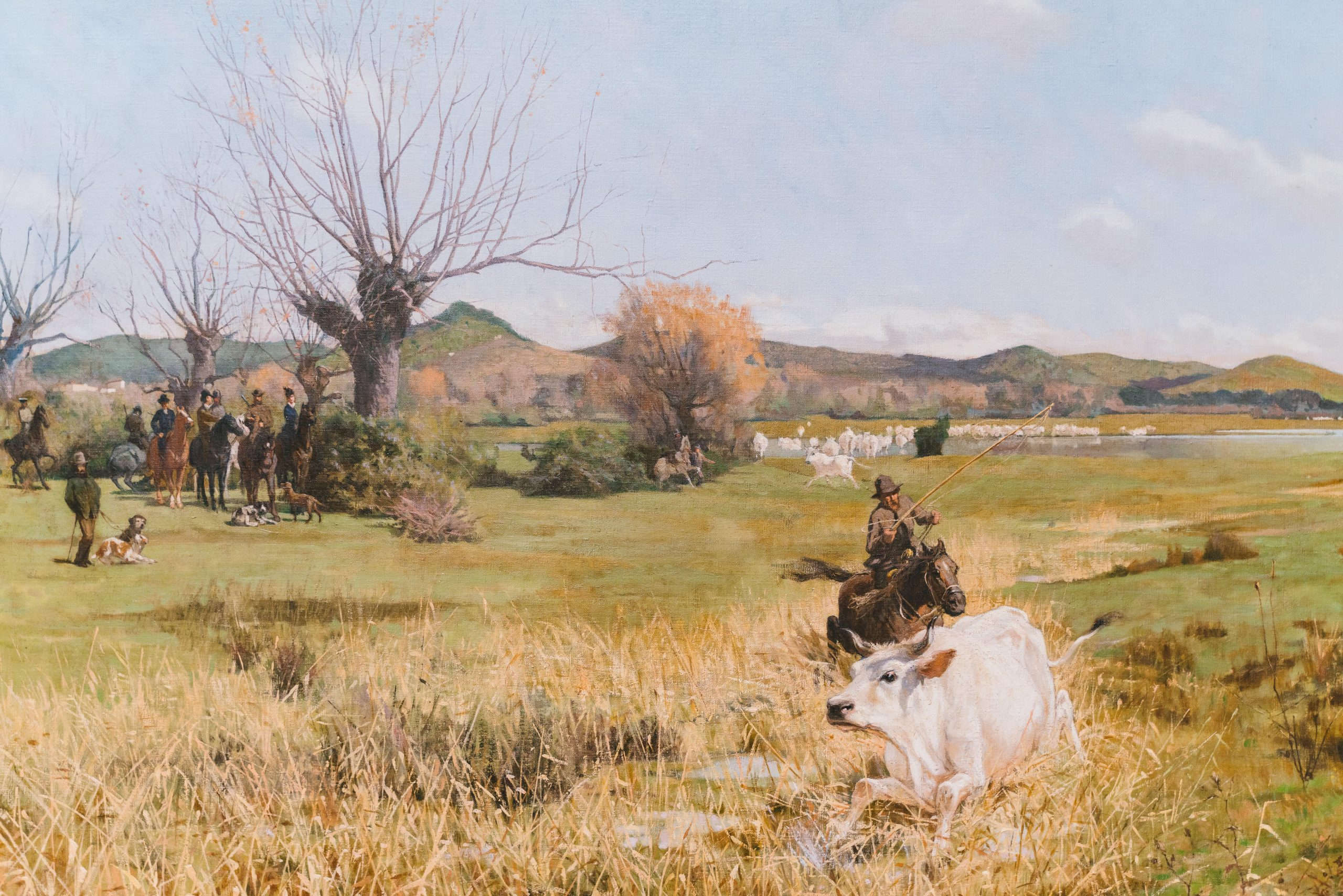 欧根尼奥·切孔尼，《编鞋带的女子》（1879年；布面油画；佛罗伦萨，CR佛罗伦萨基金会艺术收藏）