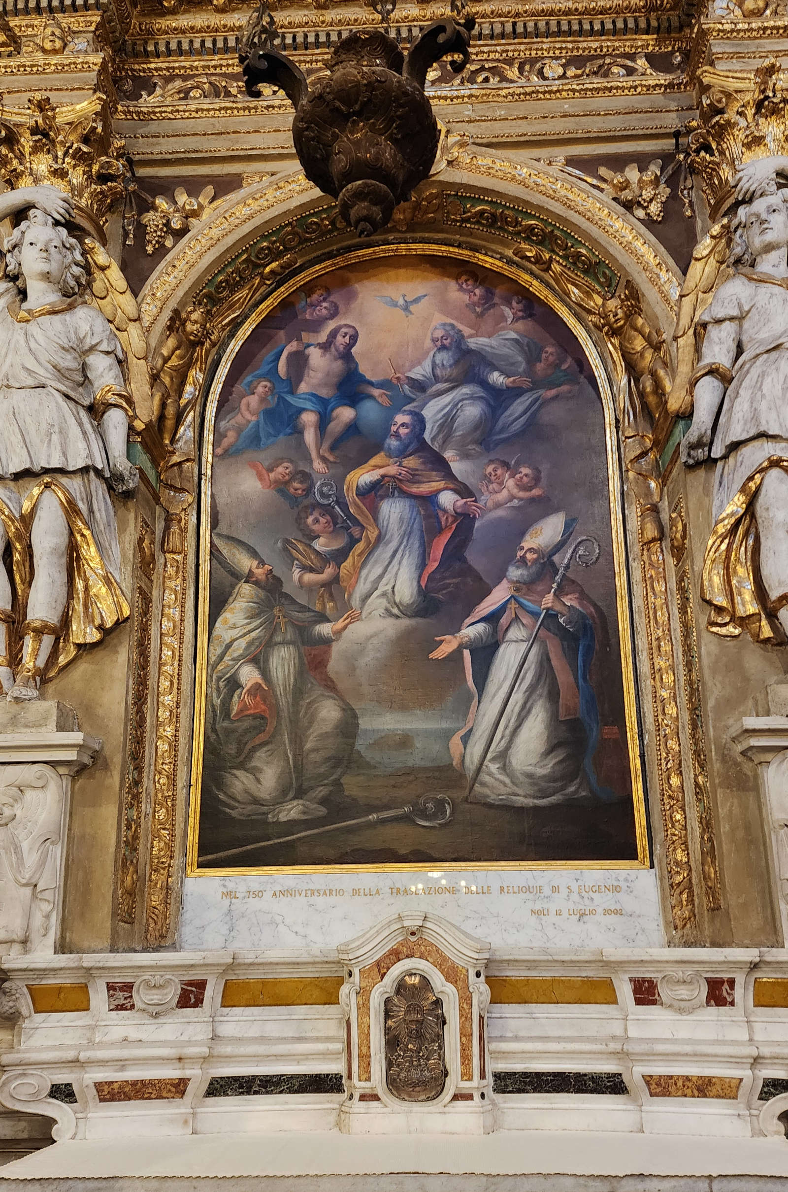 Vicente Su&aacute;rez, *Trinity with Saint Eugene in Glory, Flanked by Saint Fiorenzo and Saint Vendemiale*