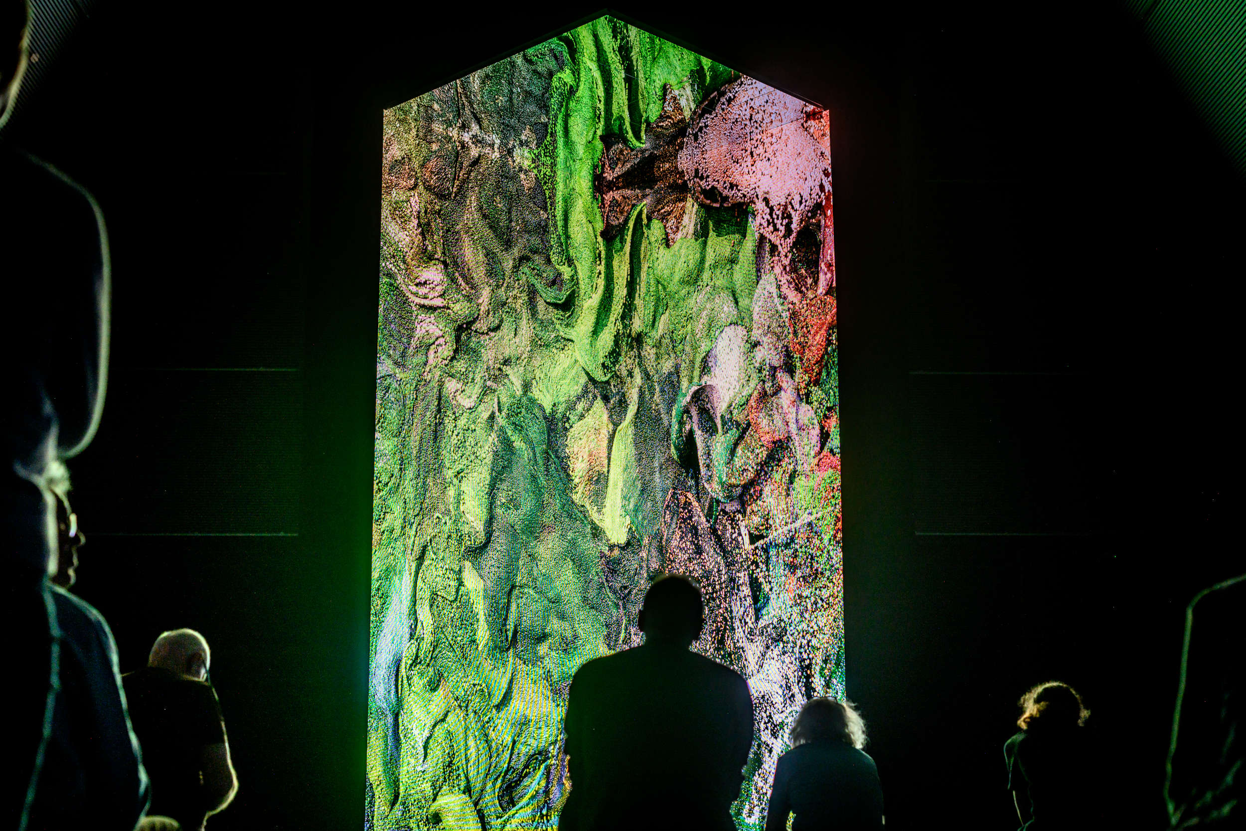 Exhibition by Refik Anadol. Photo: Visit Bruges / Jan Darthet
