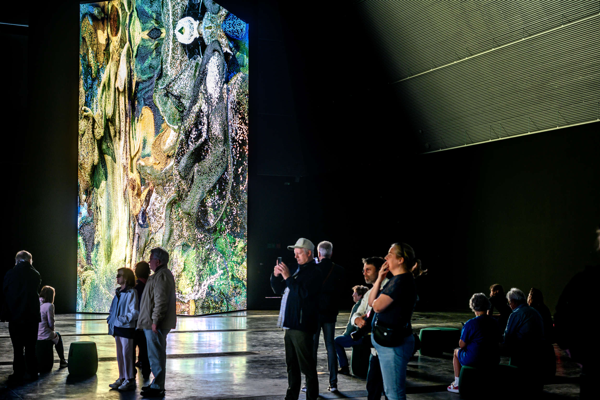 Exhibition by Refik Anadol. Photo: Visit Bruges / Jan Darthet