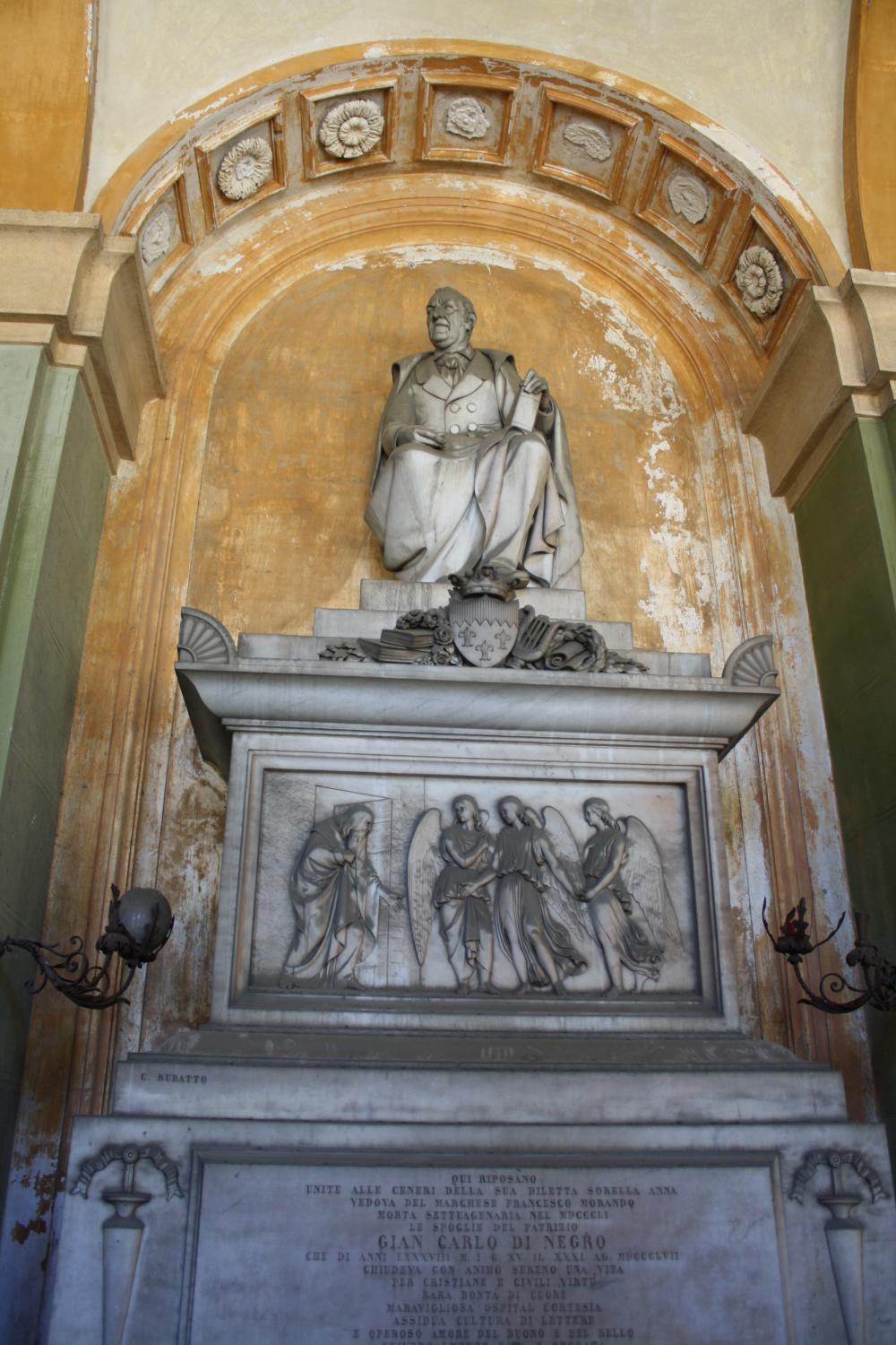 Carlo Rubatto, Denkmal für Di Negro, 1861