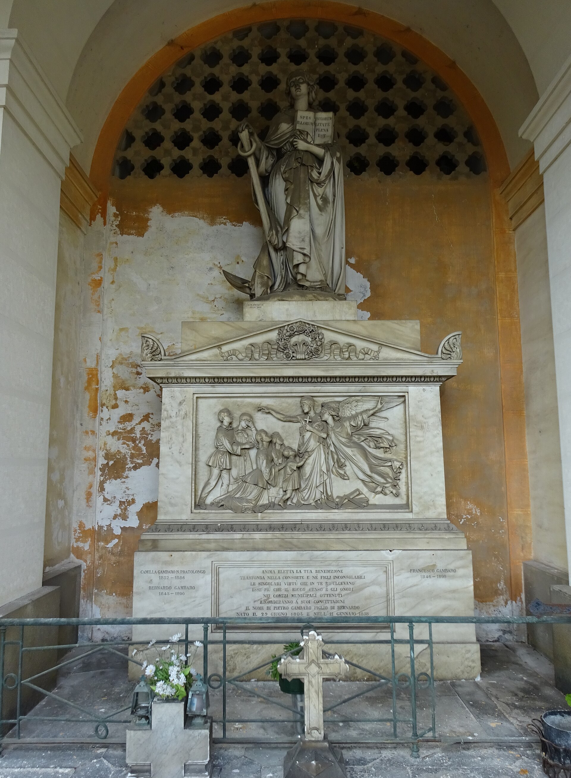 Giovanni Battista Cevasco, Gambaro-Denkmal, 1861