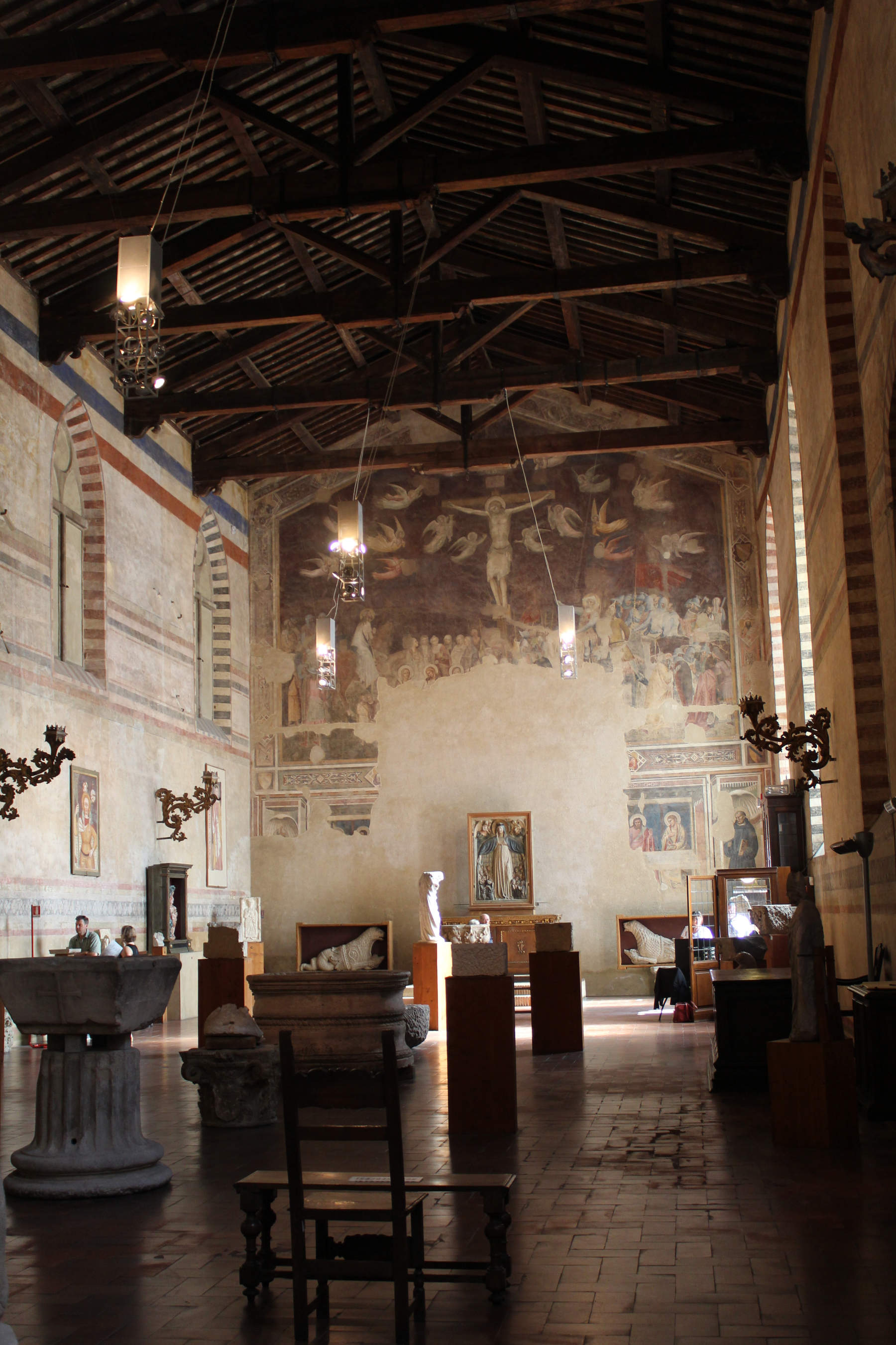 Andrea Orcagna, Das Abendmahl im Santo Spirito (1360–1365; Fresko; Florenz, Museo del Cenacolo di Santo Spirito und Fondazione Romano). Foto: Wikimedia Commons | Oursana