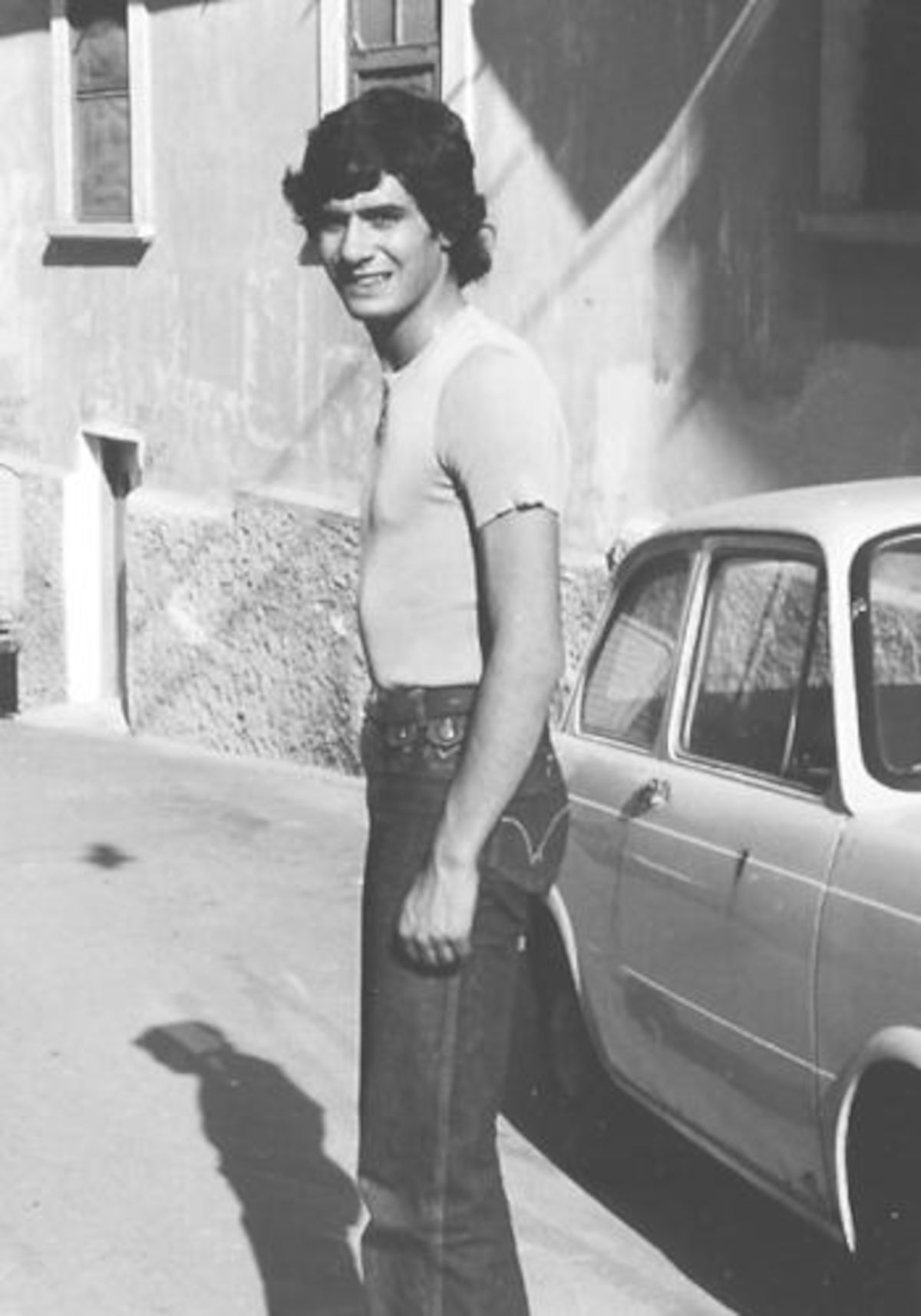 Andrea Pazienza fotografato dall'amico Vanni Natola (1974)