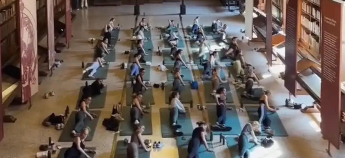 Fitness alla Braidense: la biblioteca diventa una palestra per un evento!