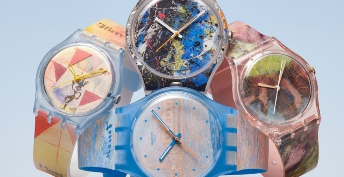 Swatch e Guggenheim presentano una collezione di quattro orologi ispirati ai capolavori del Novecento