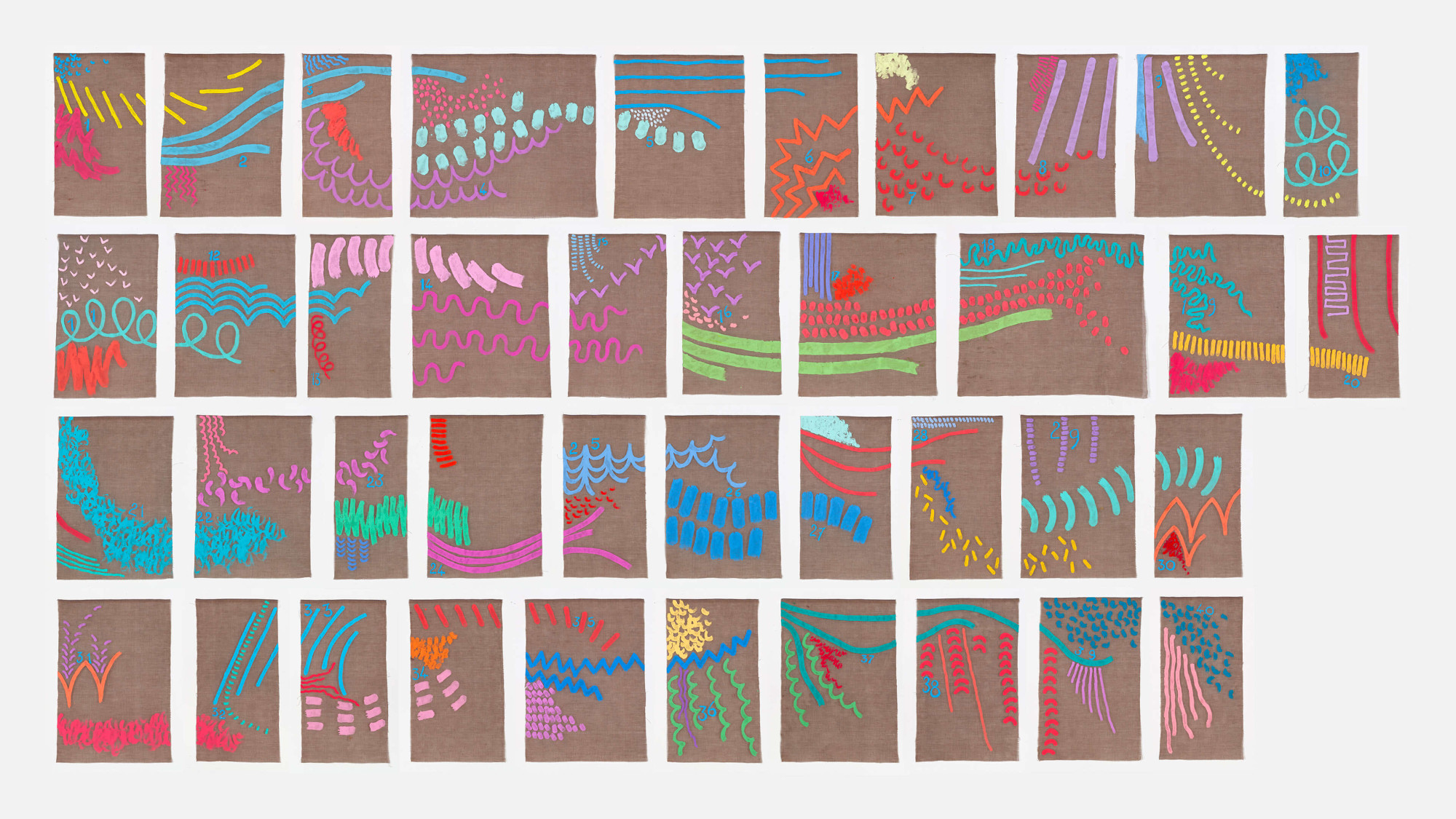 Sei grandi opere di Giorgio Griffa entrano nella collezione del MAXXI di Roma