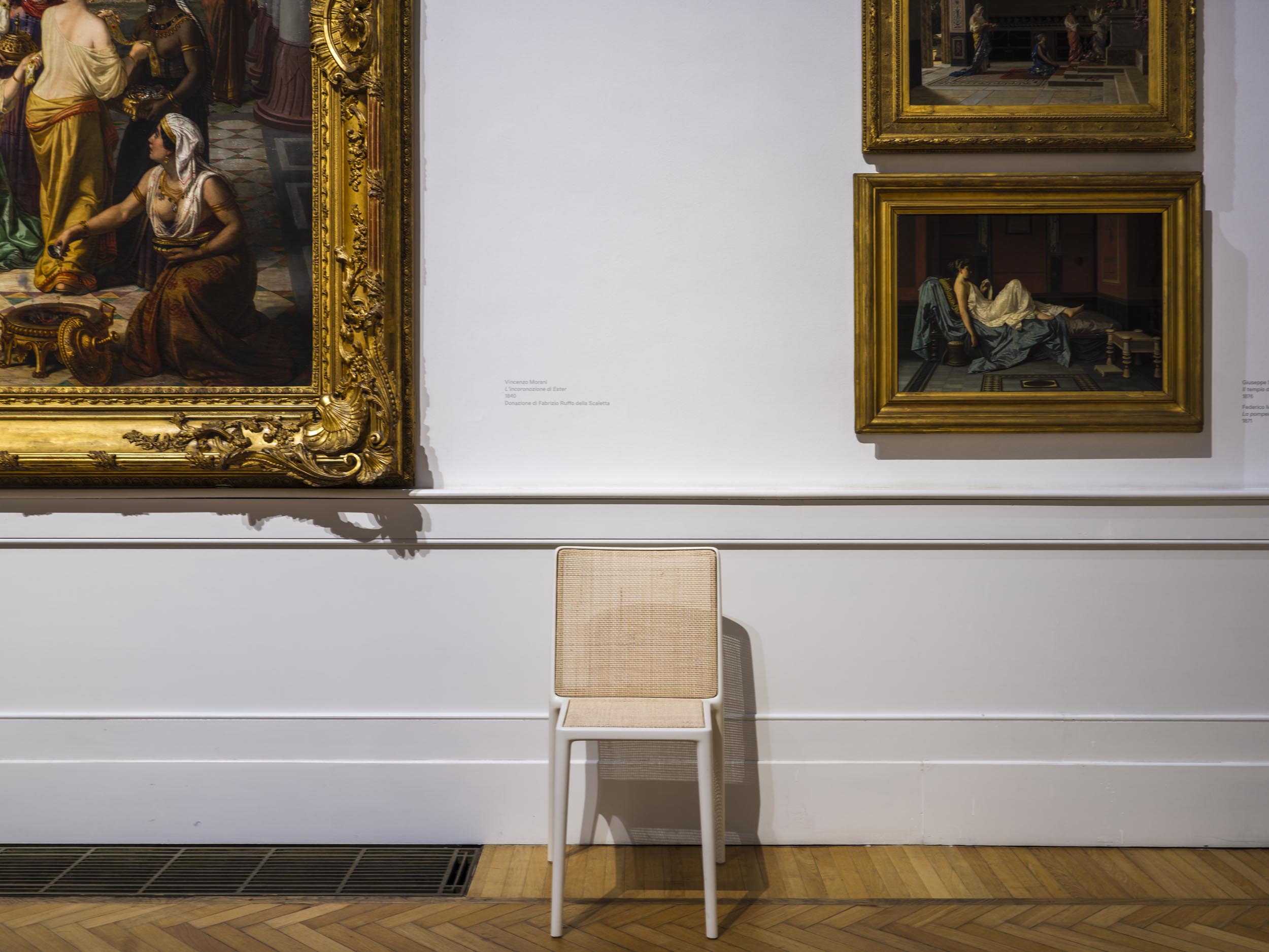 Belvedere chair by Kartell in the Balzico Room, GNAMC. Photo by Massimo Listri