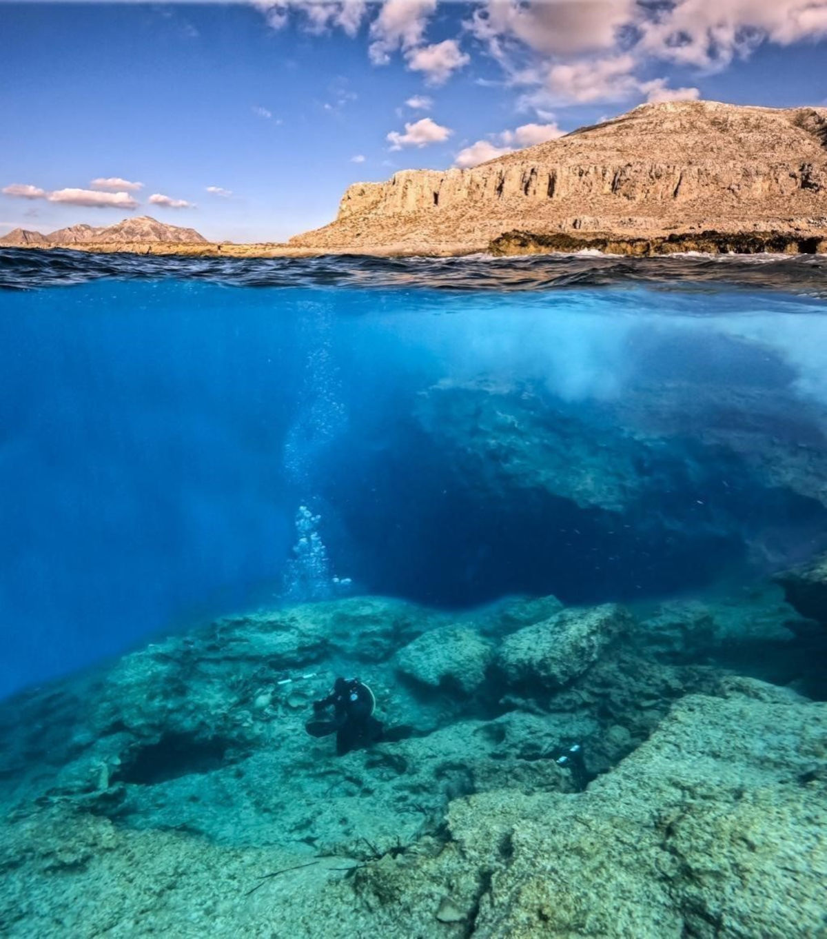 Bahía de Vroukounda. Pecio KTH2. Fotografía de E. Diamantis - Ministerio de Cultura de Grecia