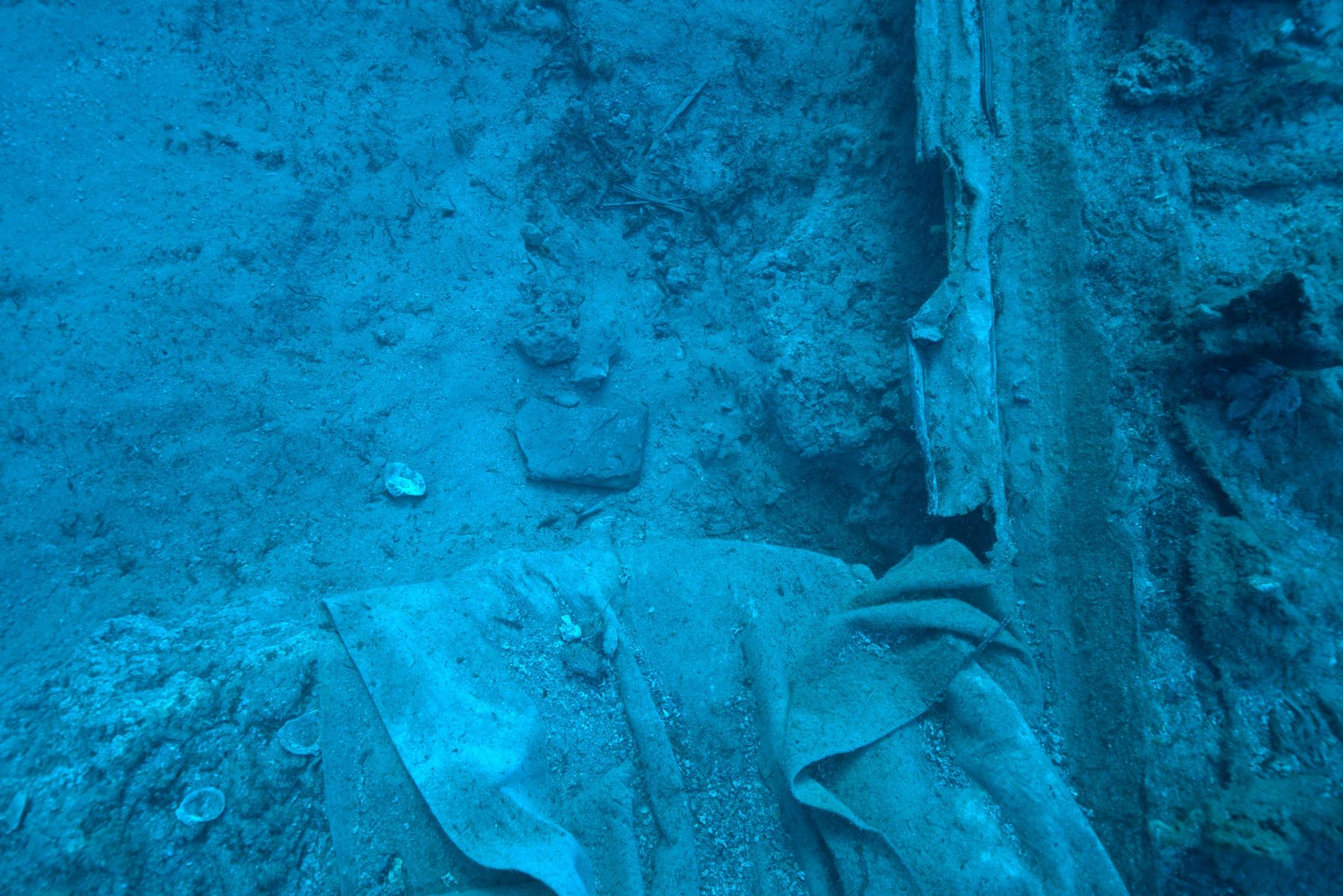 The terracotta slab, probably a hearth. Photo: &copy; Ministry of Culture. Copyright: Vas. Tsiairis and Nikos Stournaras
