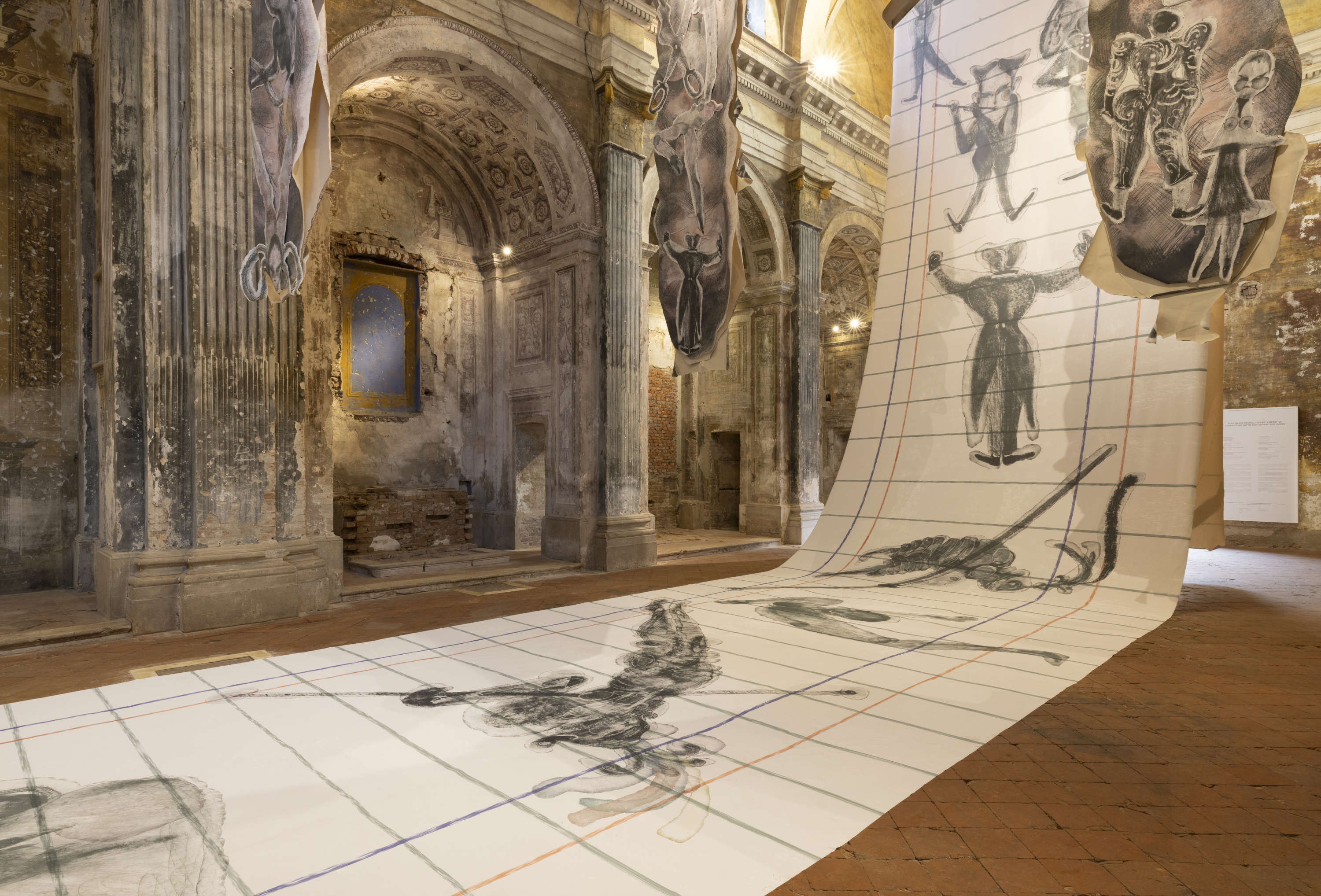 Un grande telo decorato in una chiesa del '600: a Cremona l'opera di Castelli e Cherstich