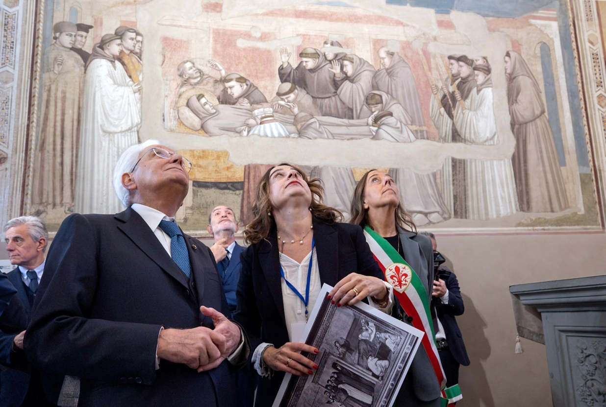 President Mattarella Enchanted by Giotto’s Restored Frescoes: A Visit ...