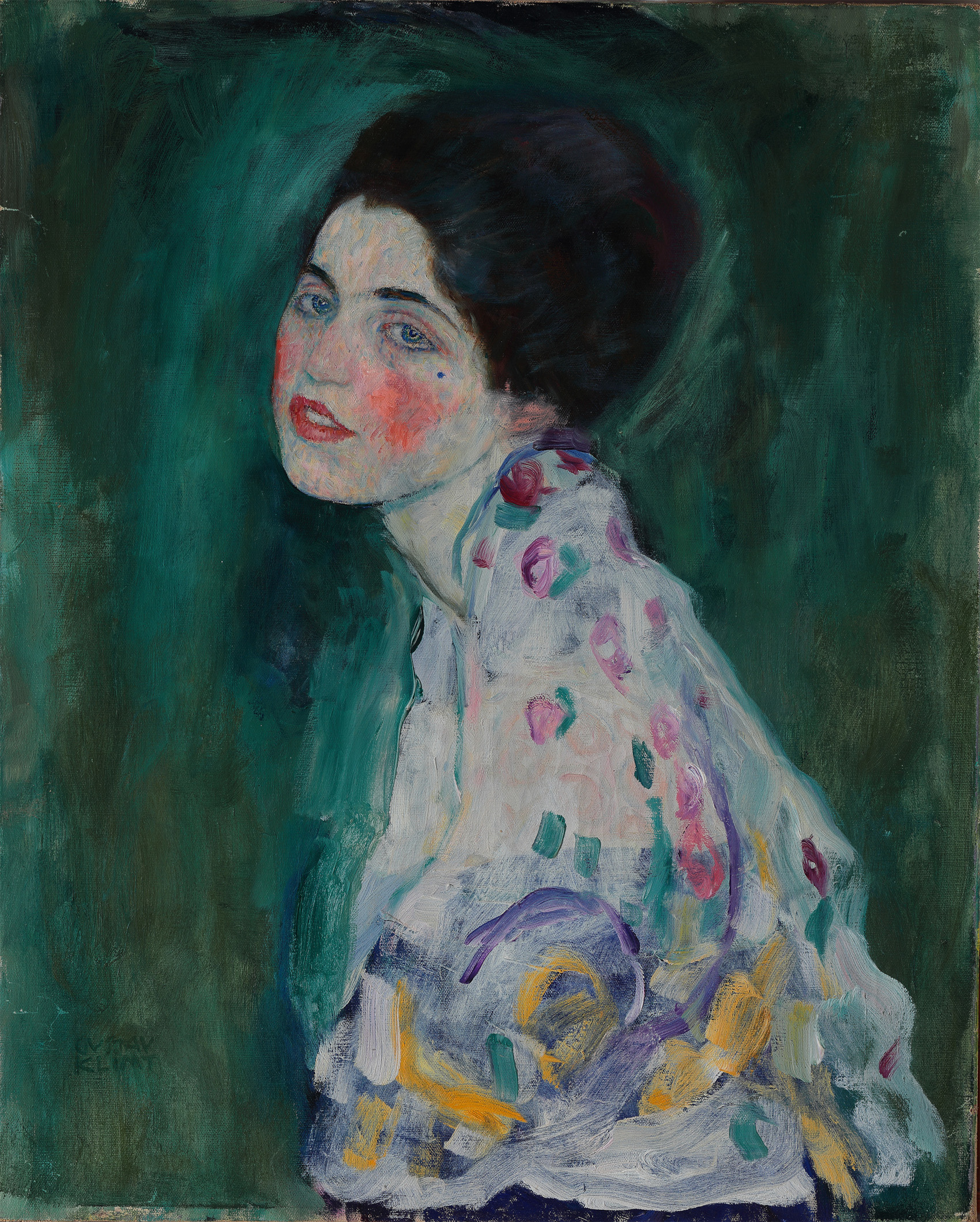 Gustav Klimt, Retrato de una dama, (1916-1917; Piacenza, Galleria d'Arte Moderna Ricci Oddi)