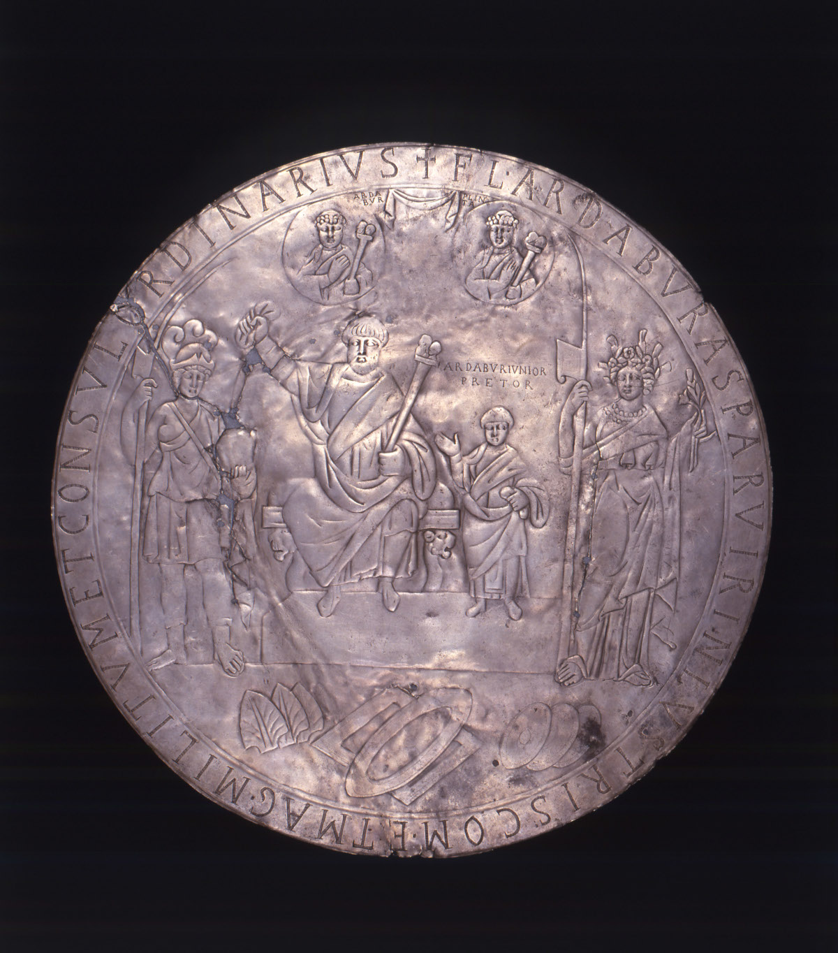Piatto onorario di Ardabur Aspar (434 d.C.; bronzo; Firenze, Museo Archeologico)