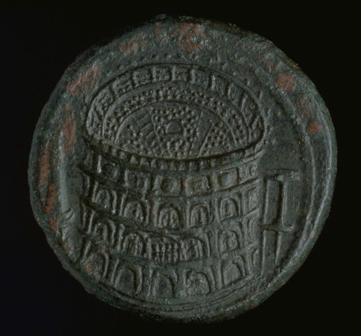 Sesterzio di Domiziano a nome del Divo Tito, moneta (81-82 d.C.; Roma, Museo Nazionale Romano - Palazzo Massimo - Medagliere)