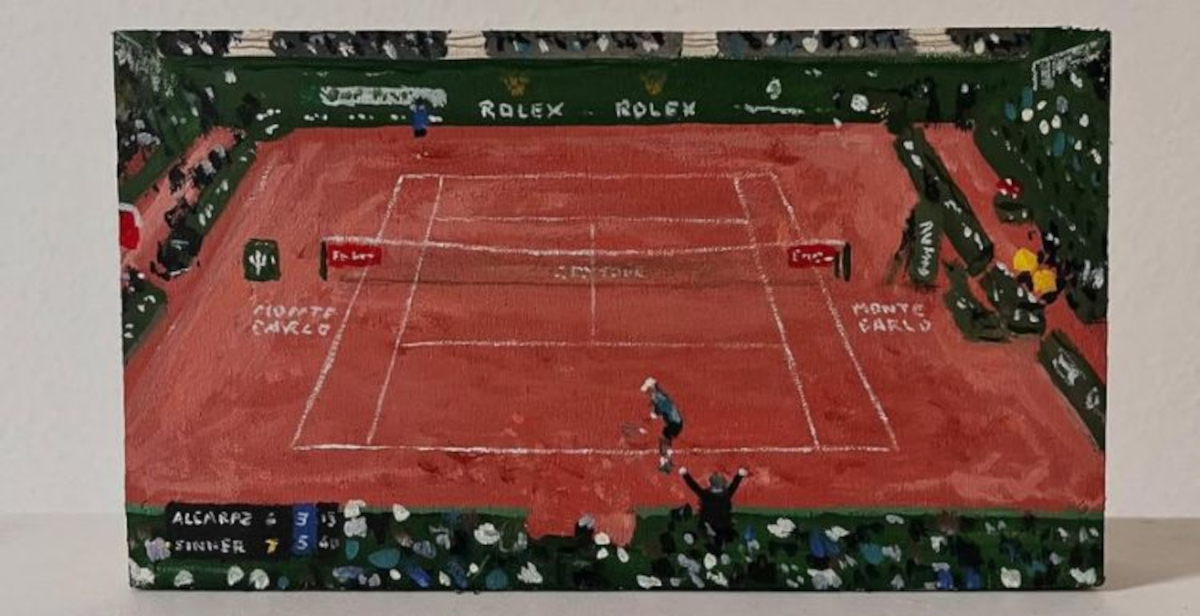 Dal campo all’arte in 24 ore: Sinner vince a Montecarlo e diventa opera d’arte...ma non è la prima volta!