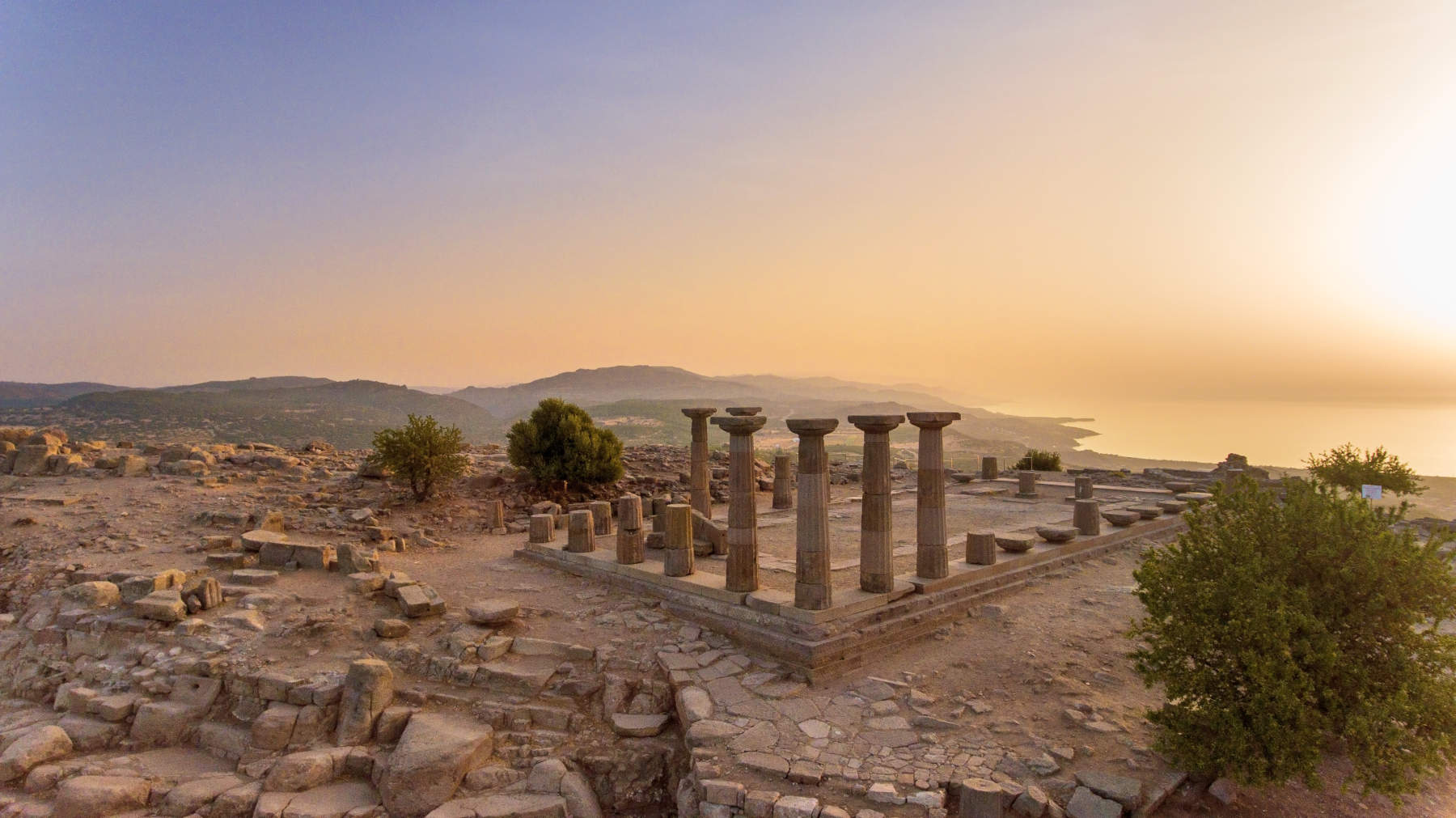 Tempel der Athene in Assos. Foto: T&uuml;rkiye Turizm ve Tanıtım Geliştirme Ajansı („TGA&ldquo;)