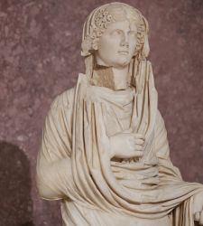 Parma, restored the statue of Agrippina Major. It was found in the archaeological area of Veleia