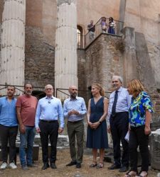 Rome: The archaeological site on Via delle Botteghe Oscure reopens. It contains the remains of a Roman temple.
