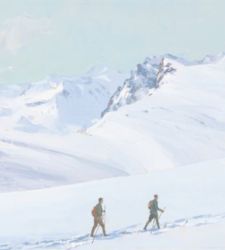 Wintersport in der Kunst: eine Ausstellung zwischen dem 20. Jahrhundert und dem Futurismus in Bozen