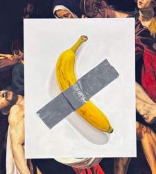 Maurizio Cattelan donates a work inspired by the banana from *Comedian* to the Mario Negri Center