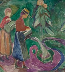 Norway, works Munch painted for chocolate factory on display in Oslo