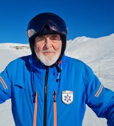Moniteur de ski ? Pas pour l'instant, mais Pistoletto est tout de m&ecirc;me devenu moniteur de ski honoraire.