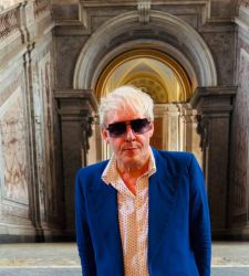 Duran Duran's keyboardist visits the Royal Palace of Caserta before the concert