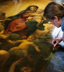 Correggio's "Madonna of Saint Sebastian" Is Being Restored in Dresden
