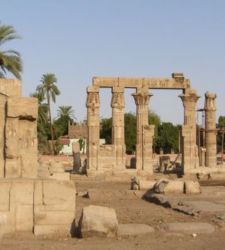 Egypt, a lake sacred to Maat and three chapels dedicated to Osiris emerge at Karnak